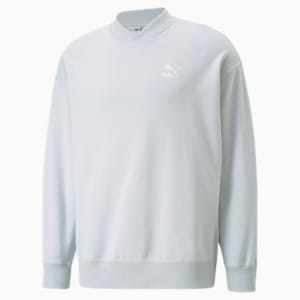 Chandail en molleton à col en V Classics Homme, Platinum Gray, extralarge